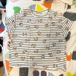 Stripped Croissant Tee